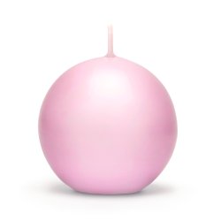 Kuglelys - Lyserd - 8 cm