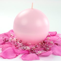 Kuglelys - Lyserd - 8 cm