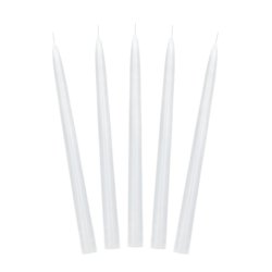 Lys til stage - Hvid - 24 cm - 10 stk.