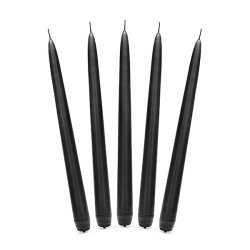 Lys til stage - Sort - 24 cm - 10 stk.