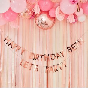 Banner - LAV DIT EGET - Rosegold