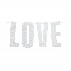 Banner - LOVE - Slvglitter