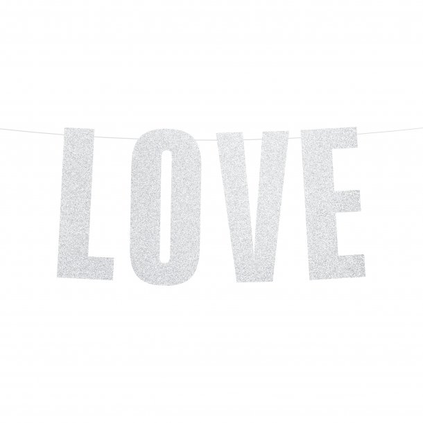 Banner - LOVE - Slvglitter