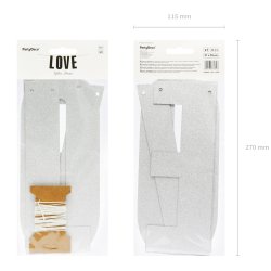 Banner - LOVE - Slvglitter