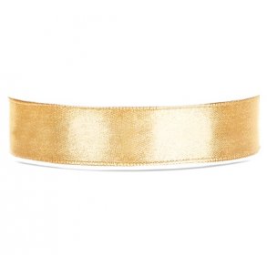 Satinbnd - Lys Guld - 12 mm