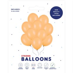 Ballon - Lys Orange - 10 stk.