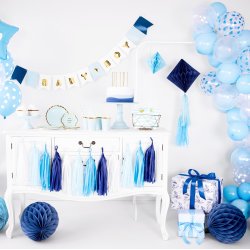 Krus - Lysebl med guldkant