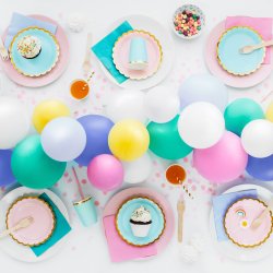 Krus - Lysebl med guldkant