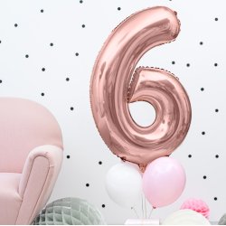 Folieballon - ROSAGULD - TAL 6 - 86 cm