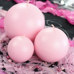 Kuglelys - Lyserd - 8 cm