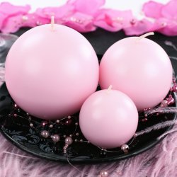 Kuglelys - Lyserd - 8 cm