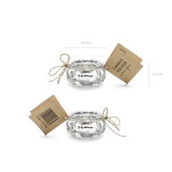 Fyrfadsstage - Antik Slv - 3 cm, 4 stk.