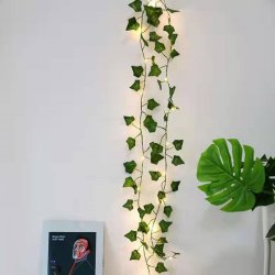 LED Lyskde med Efeu-blade - 5 meter