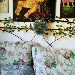 LED Lyskde med Efeu-blade - 5 meter