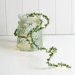 LED Lyskde med grnne blade - 5 meter