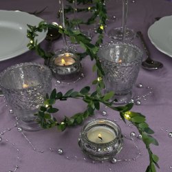 LED Lyskde med grnne blade - 5 meter