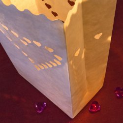 Lanterner - Lysposer - HJERTER - 10 stk.