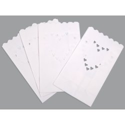 Lanterner - Lysposer - HJERTER - 10 stk.