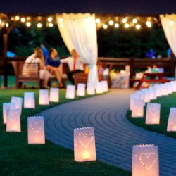 Lanterner - Lysposer - HJERTER - 10 stk.