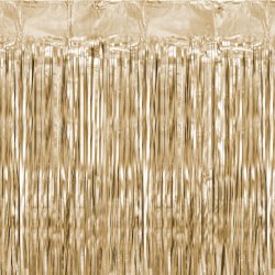 Glitter Gardin - Mat Guld - 90 x 250 cm