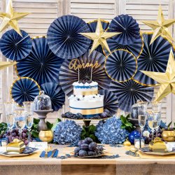 Dekorationsblade - Mrkebl - 9 stk.