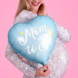 Folieballon - MOM TO BE - Lysebl - 35 cm