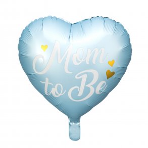 Folieballon - MOM TO BE - Lysebl - 35 cm