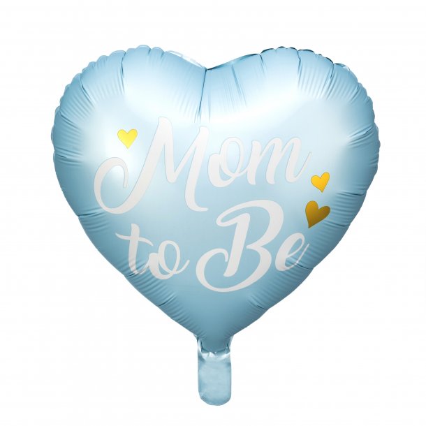 Folieballon - MOM TO BE - Lysebl - 35 cm