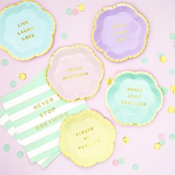 Servietter -  NEVER STOP DREAMING - Mint  33x33 cm