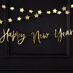 Banner - HAPPY NEW YEAR - Guld