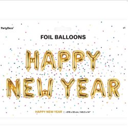 Folieballon - HAPPY NEW YEAR - Guld