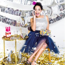 Party hatte - Holografisk Mix - 20 stk.