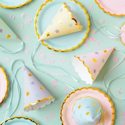 Party hatte - Stjerne Mix - 6 stk.