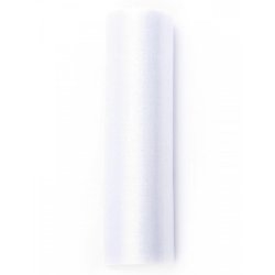 Bordlber - Hvid organza 16 cm x 9 meter