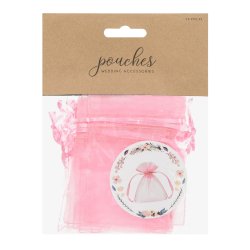 Organza pose - Lyserd - 10 cm - 10 stk.