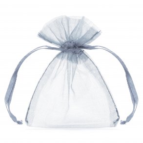 Organza pose - Slv - 10 cm - 20 stk.