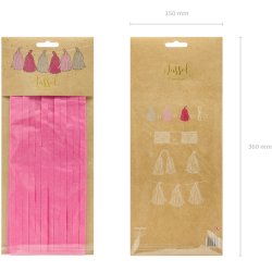 Guirlande med tassels - Pink mix