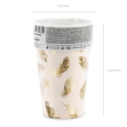 Krus - Lyserd med guldfjer