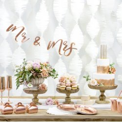 Tallerken - Rosaguld - 23 cm