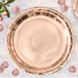 Tallerken - Rosaguld - 23 cm