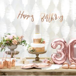 Tallerken - Rosaguld - 23 cm