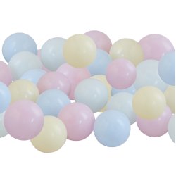 Balloner til ramme / Stativ - Pasteller - Mini - 40 stk.