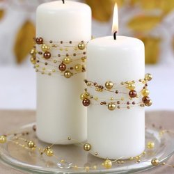 Perleguirlande - Guld