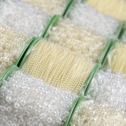 Perleguirlande - Elfenben - 2,5 mm - Rulle