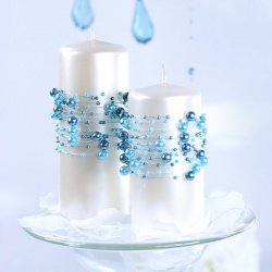 Perleguirlande - Turkis bl