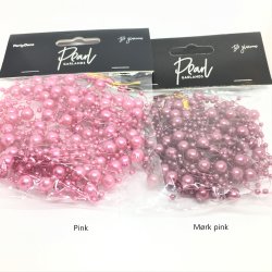 Perleguirlande - Pink
