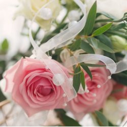 Perleguirlande - Hvid/Perlemor - Rulle