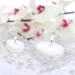 Perleguirlande - Hvid/Perlemor