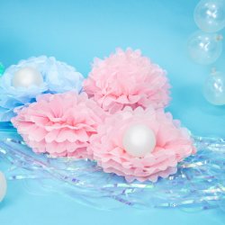 Pompon - Lyserd - 25 cm