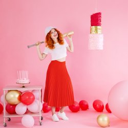 Ballon - Rd - 10 stk.